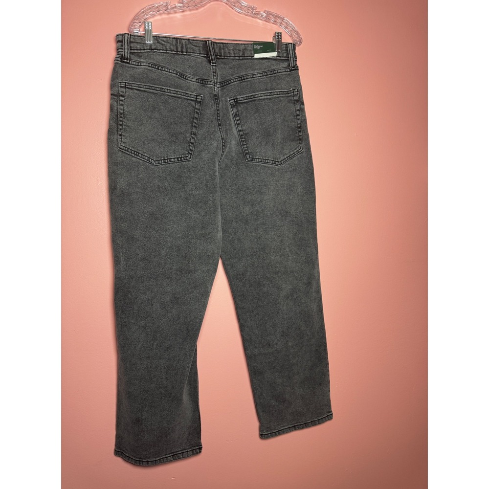 Wild Fable Womens 90s Relaxed Straight High Rise Grey Acid Wash Jeans Size 12 - Picture 2 of 4